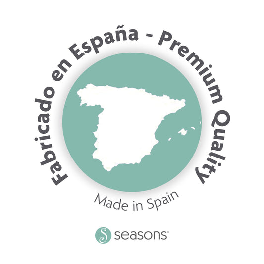 SEASONS - Pack 2 Almohadas Viscoelásticas 70 cm, Antiácaros y Antibacterias, Tejido con Hilo de Plata y Aloe Vera, Doble Funda, Tratamiento con Limpieza de Ozono, Fabricado en España