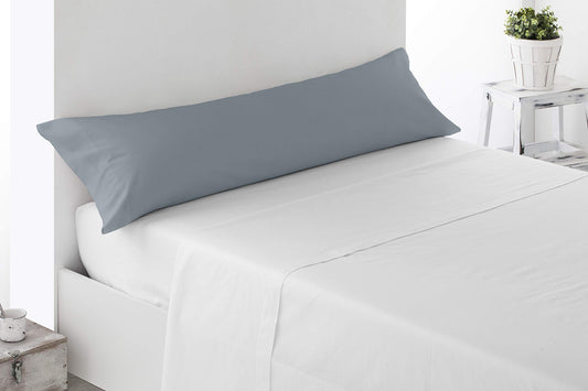 Miracle Home. Funda de Almohada 100% Microfibra cepillada, Abierto a Ambos Lados, antipeeling. 110X45. Cama 90. Gris