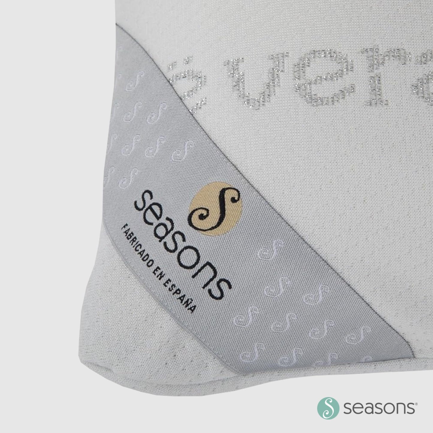 SEASONS - Pack 2 Almohadas Viscoelásticas 70 cm, Antiácaros y Antibacterias, Tejido con Hilo de Plata y Aloe Vera, Doble Funda, Tratamiento con Limpieza de Ozono, Fabricado en España